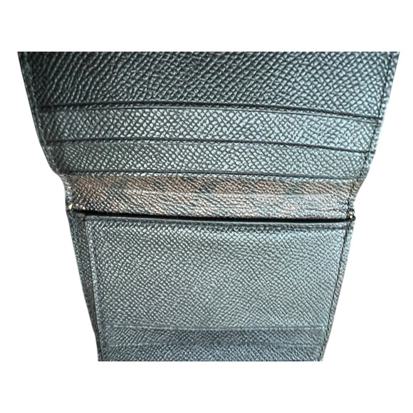 Coach Women Crossgrain Black Wallet F57584 Compact - Picture 15 of 16